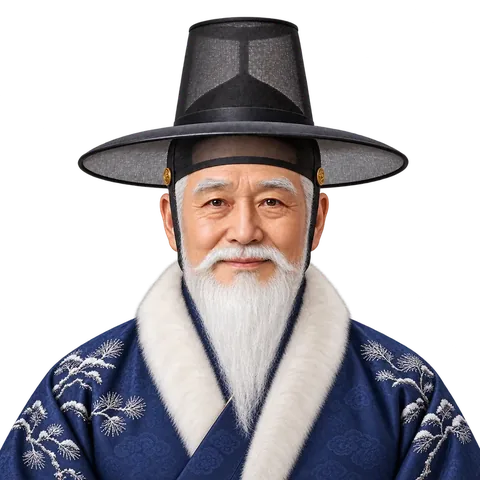 겨울 옷을 입은 한결 선생